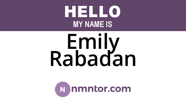 Emily Rabadan
