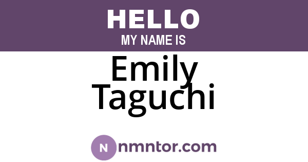 Emily Taguchi