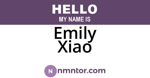Emily Xiao