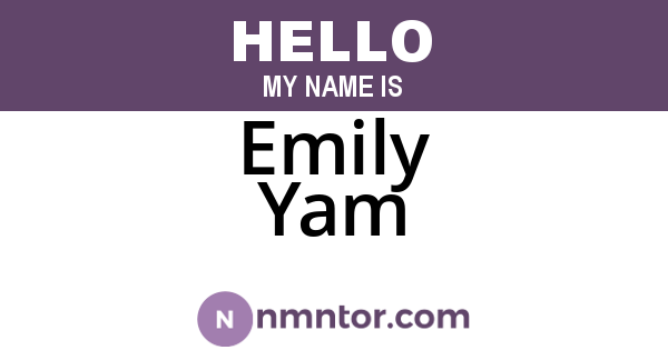 Emily Yam