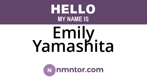 Emily Yamashita