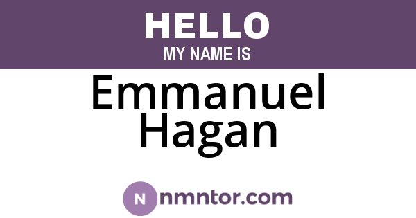 Emmanuel Hagan