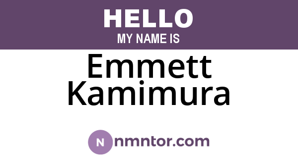 Emmett Kamimura