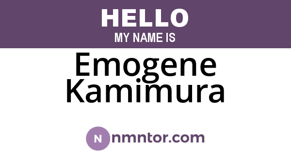 Emogene Kamimura