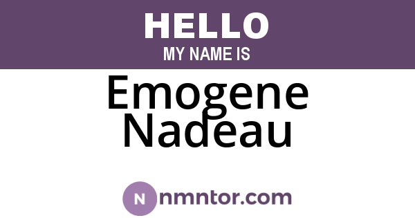 Emogene Nadeau