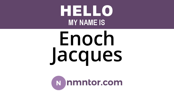 Enoch Jacques