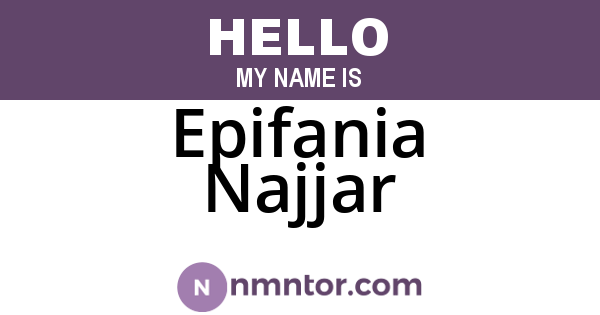 Epifania Najjar