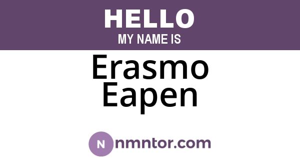 Erasmo Eapen
