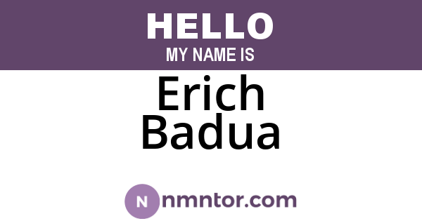 Erich Badua