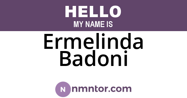 Ermelinda Badoni