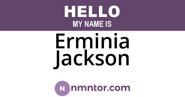 Erminia Jackson
