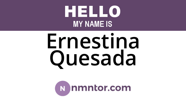 Ernestina Quesada