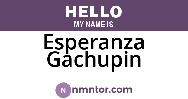 Esperanza Gachupin