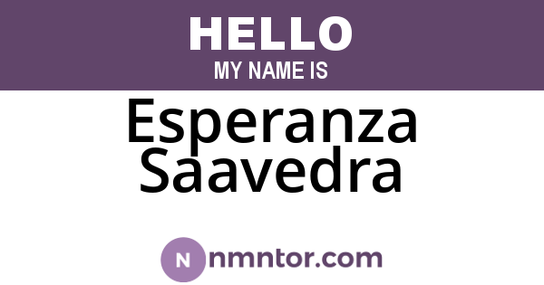 Esperanza Saavedra