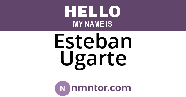 Esteban Ugarte