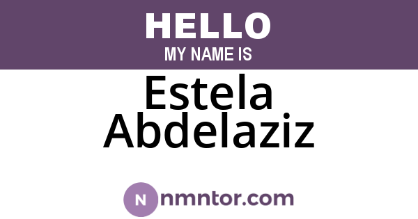 Estela Abdelaziz