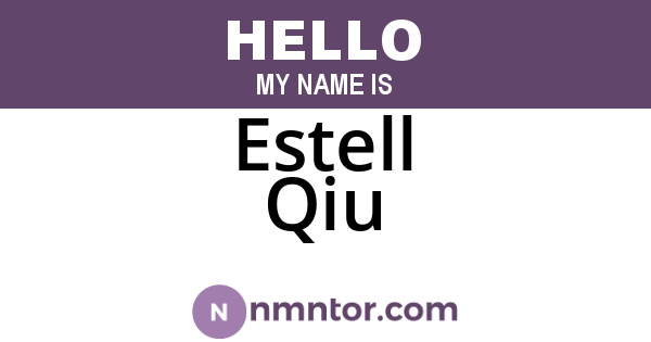 Estell Qiu