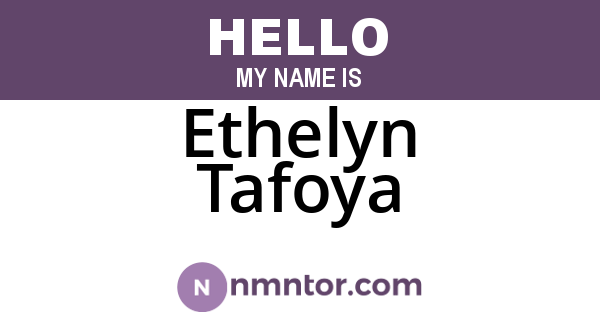 Ethelyn Tafoya