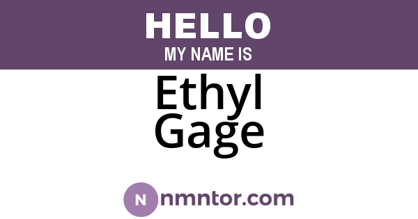 Ethyl Gage