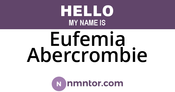 Eufemia Abercrombie