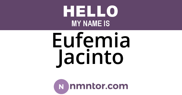 Eufemia Jacinto