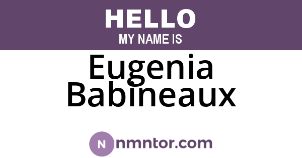 Eugenia Babineaux
