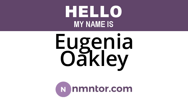 Eugenia Oakley