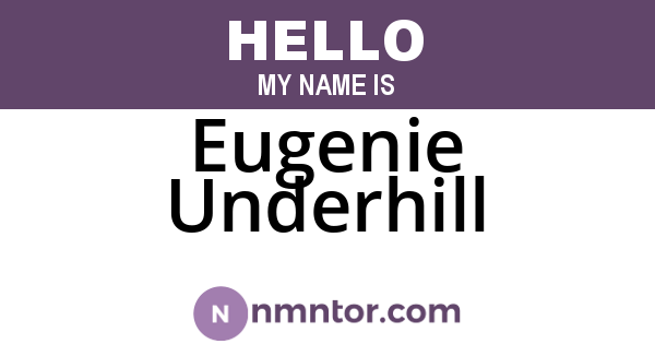 Eugenie Underhill