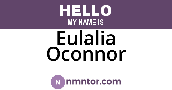 Eulalia Oconnor