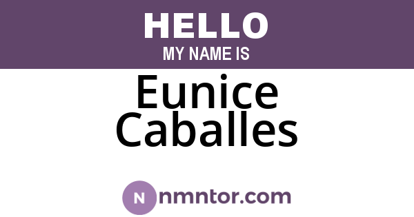 Eunice Caballes