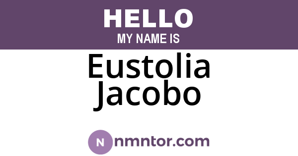 Eustolia Jacobo