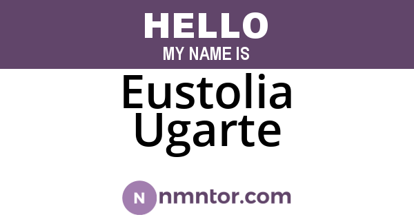 Eustolia Ugarte