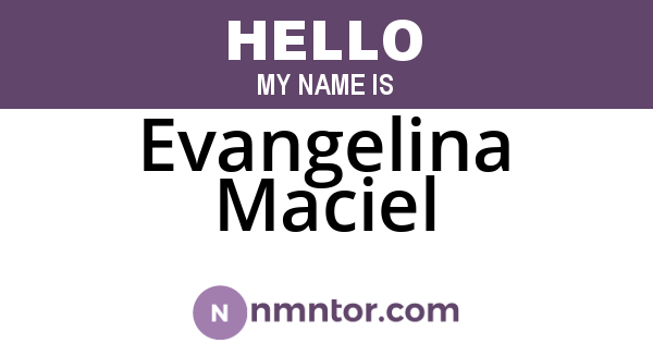 Evangelina Maciel