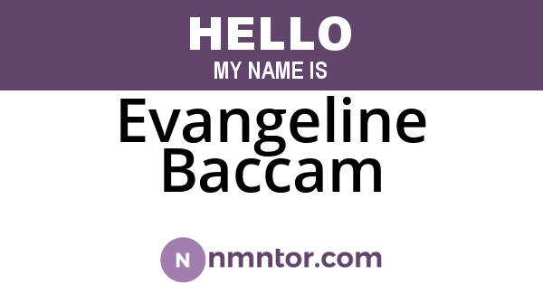 Evangeline Baccam