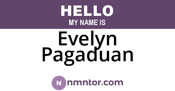 Evelyn Pagaduan