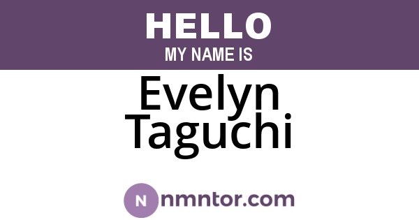 Evelyn Taguchi