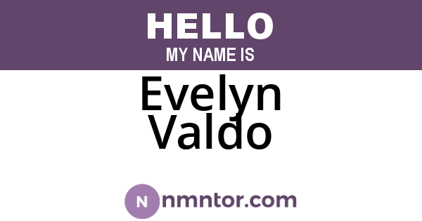 Evelyn Valdo