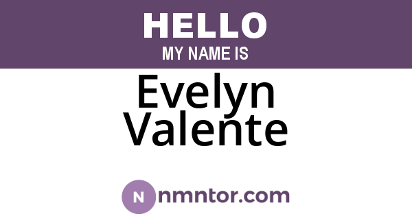 Evelyn Valente