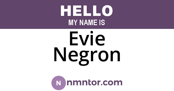 Evie Negron