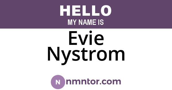Evie Nystrom