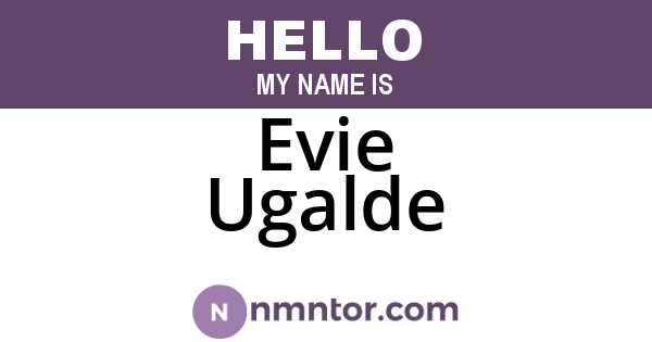 Evie Ugalde