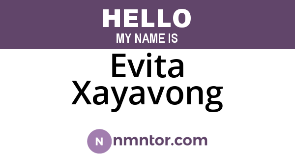 Evita Xayavong