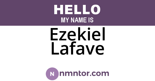 Ezekiel Lafave