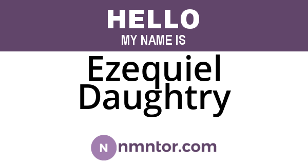 Ezequiel Daughtry