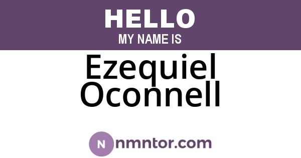 Ezequiel Oconnell