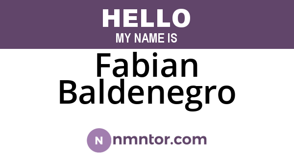 Fabian Baldenegro