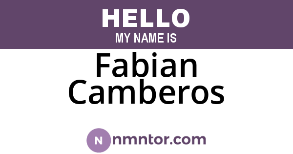 Fabian Camberos