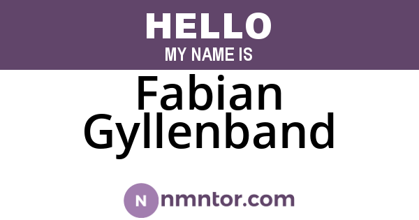 Fabian Gyllenband