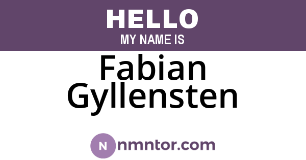 Fabian Gyllensten