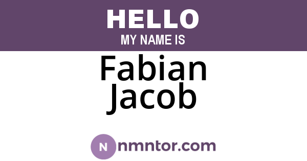 Fabian Jacob